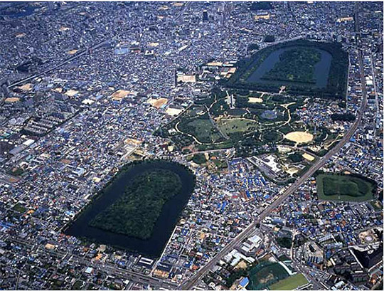 百舌鳥古墳群（堺市博物館蔵）